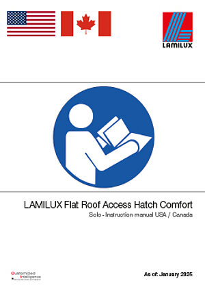 LAMILUX Flat Roof Access Hatch Comfort Solo USA/CAN