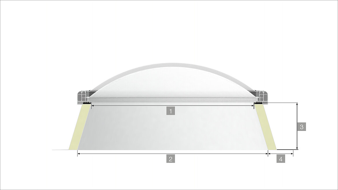 LAMILUX Rooflight F100 Circular Cross-section 
