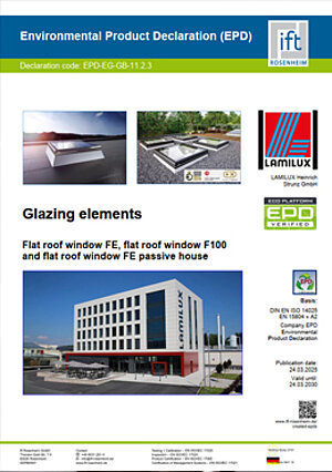 LAMILUX Glass Skylight F100 | FE | FE Passivhaus