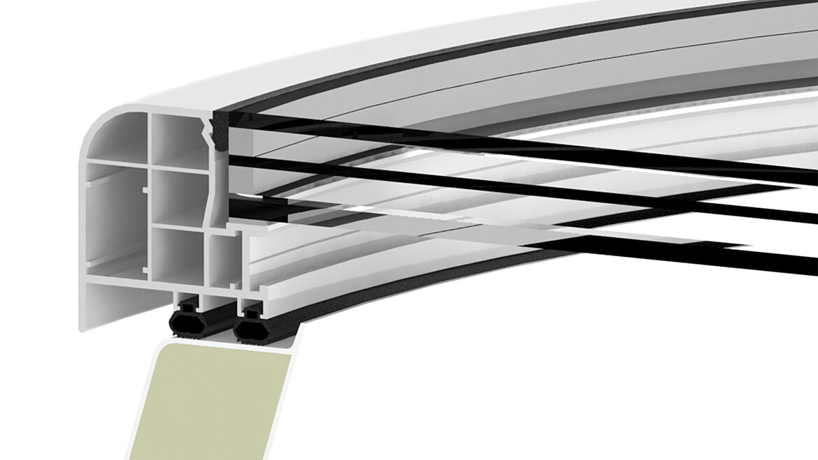LAMILUX Glass Skylight F100 Circular - Heat insulation glazing triple