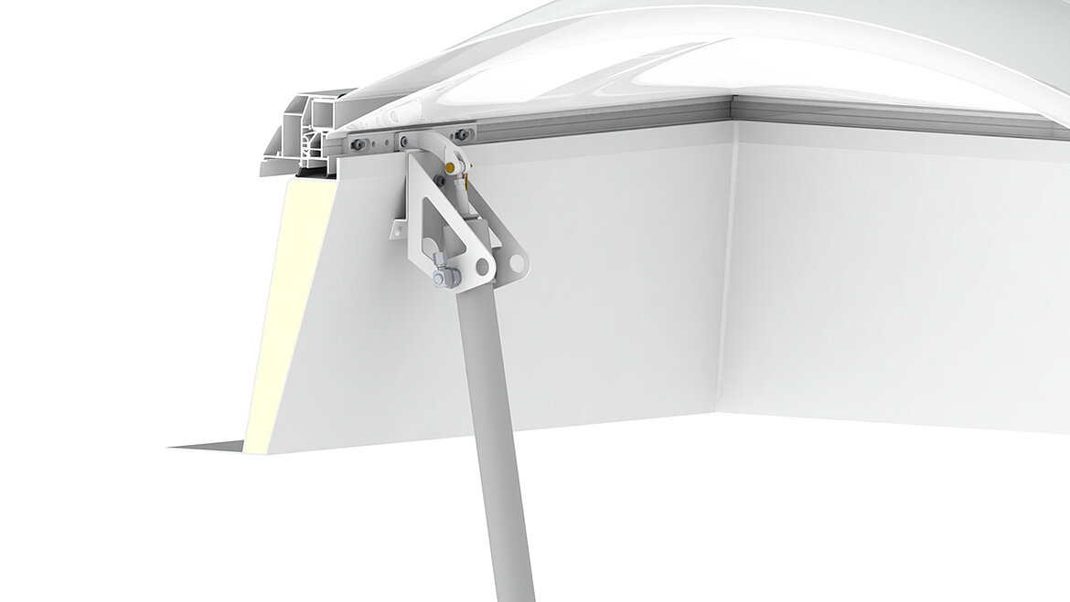 Rooflight F100 W Pneumatic cylinder LAMILUX Rooflight F100 W Pneumatic cylinder