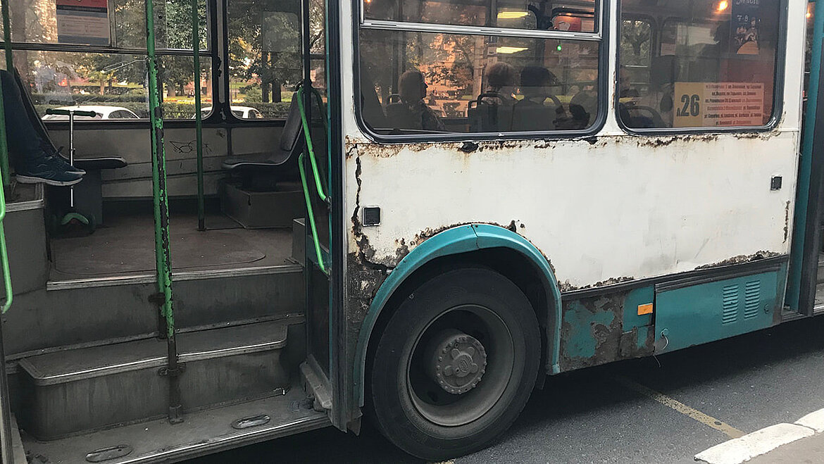 Pitting corrosion on bus outer wall made of aluminium  Pitting corrosion on bus outer wall made of aluminium  | insights by LAMILUX