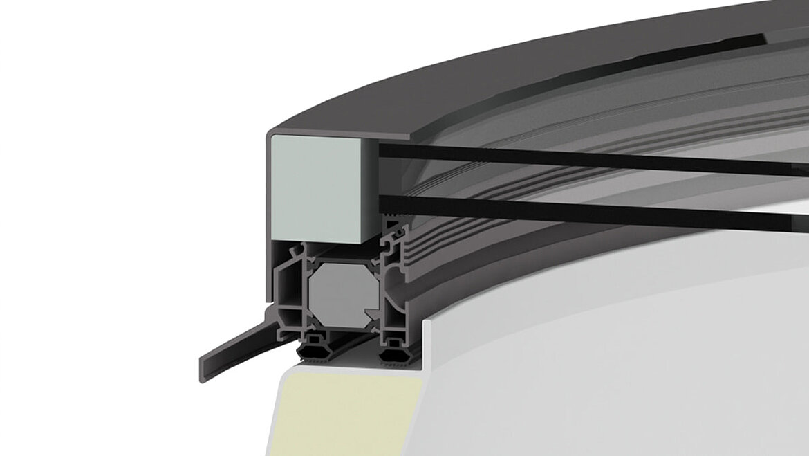 LAMILUX Glass Skylight FE Circular - Heat protection insulation glazing double 