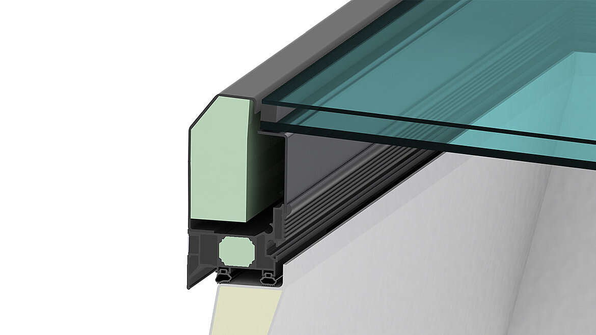 LAMILUX Glass Skylight FE 3° - Solar protection insulation glazing double