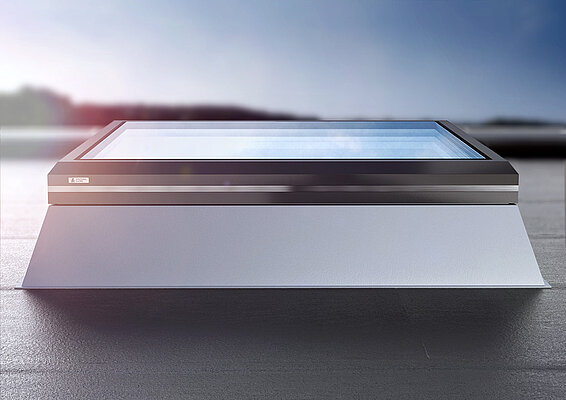 Ventana de cubierta plana con marco de aluminio 0°