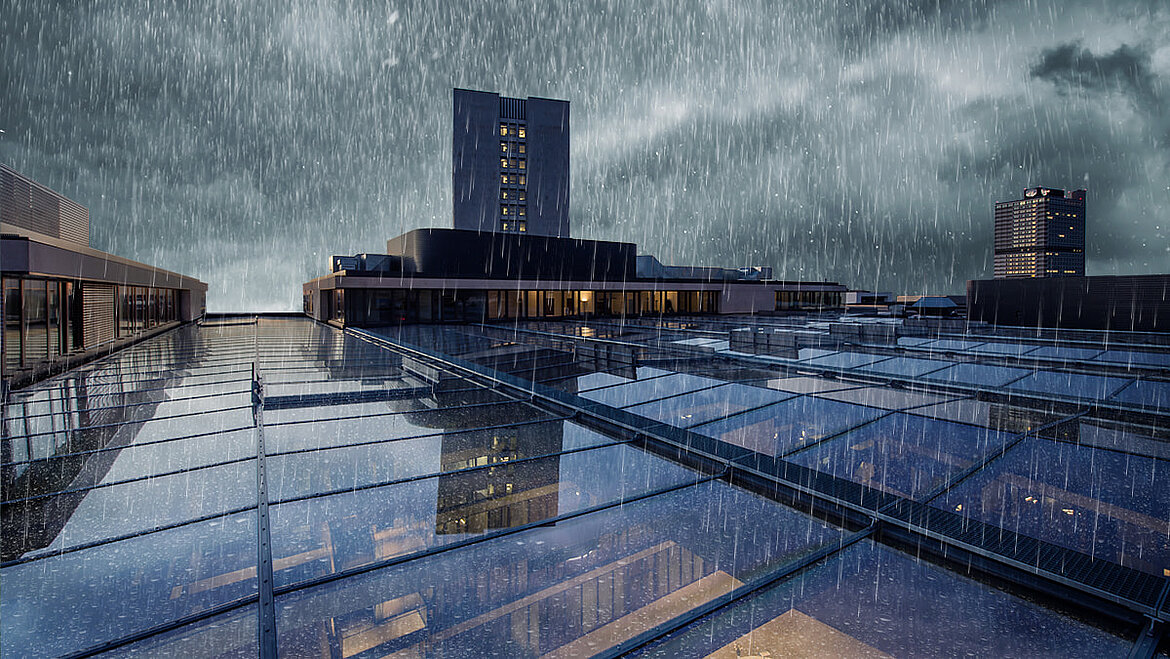 LAMILUX Extreme Weather Glass Roof PR60 Rain