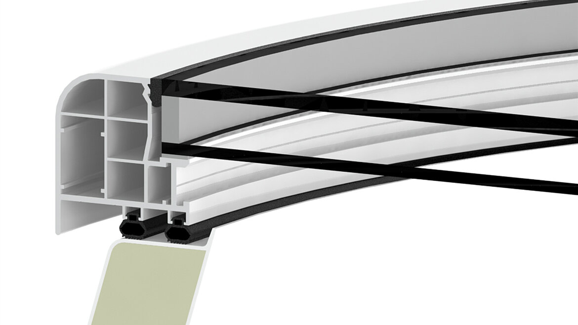 LAMILUX Glass Skylight F100 Circular - Heat insulation glazing double