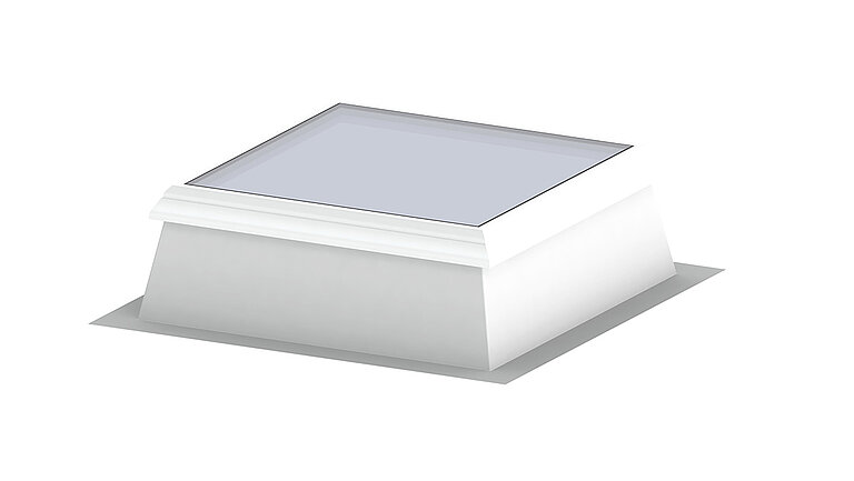 采用塑料框的平屋顶窗