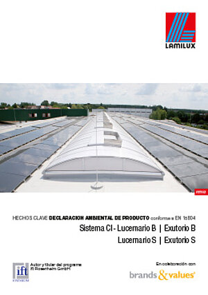 Sistema CI - Lucernario B | Exutorio B Lucernario S | Exutorio S