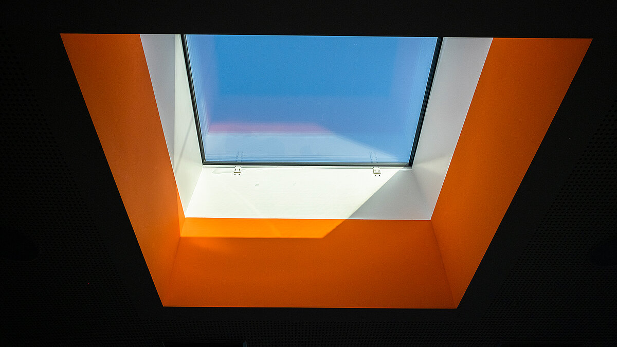 Interior view of the skylight in the ‘World of Kids’ kindergarten.