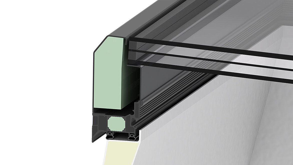LAMILUX Glass Skylight FE 3° - Heat protection insulation glazing triple