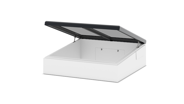 LAMILUX Flat Roof Access Hatch Comfort Swing, open