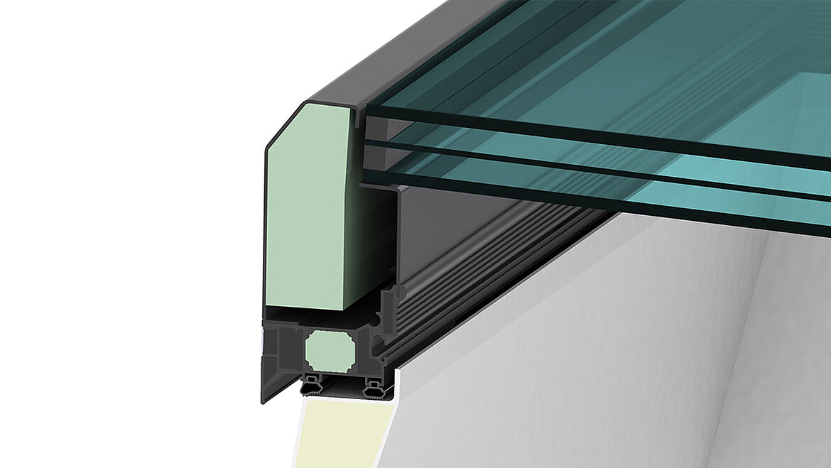 LAMILUX Glass Skylight FE 3° - Solar protection insulation glazing triple
