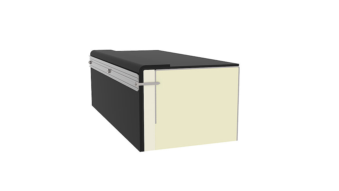 Modular Glass Skylight Installation on steel sheet upstand