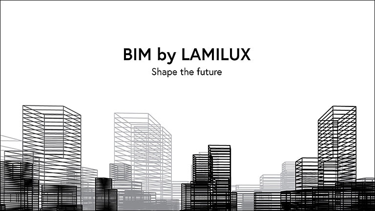 BIM wireframe model - LAMILUX Product Configurator