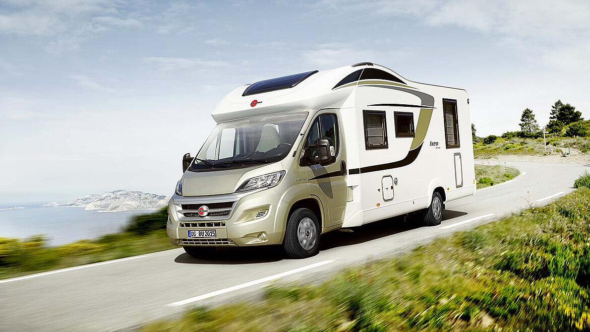 Motorhome on a Street | insights by LAMILUX