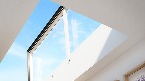 Ventana de cubierta plana con salida del techo confort swing