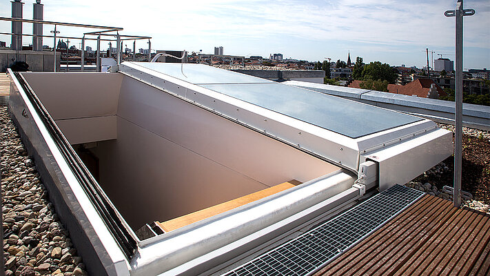 LAMILUX Flat Roof Access Hatch Comfort Solo - Residental Building Berlin