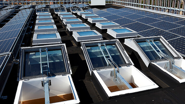 LAMILUX Glass Skylight Passivhaus - Eco Business Centre Bicester