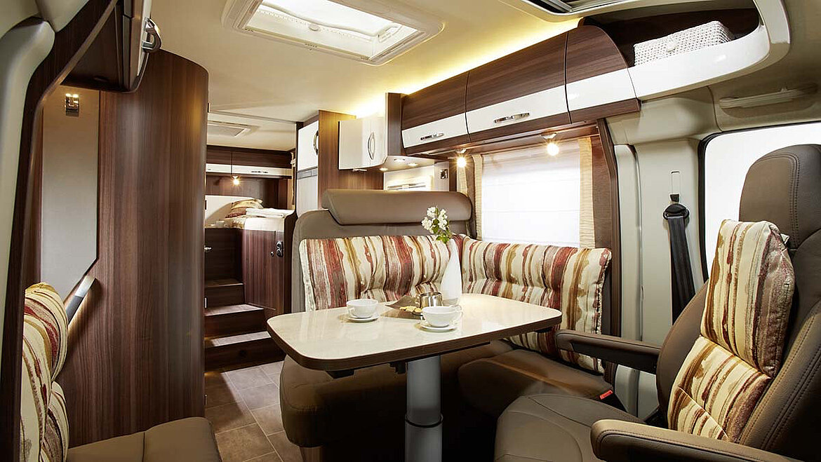 Interior of GRP in a Caravan | insights by LAMILUX