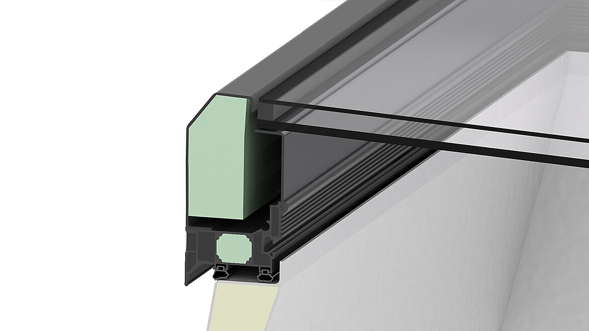 LAMILUX Glass Skylight FE 3° - Heat protection insulation glazing double