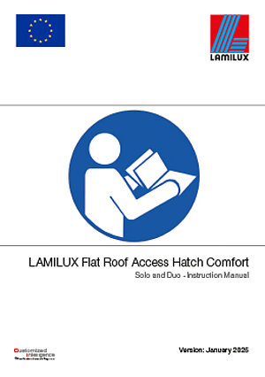 LAMILUX Flat Roof Access Hatch Comfort Solo/Duo EU