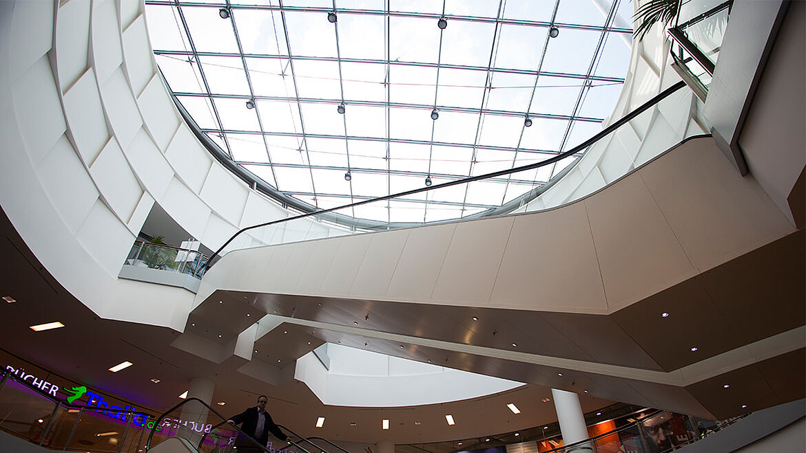 Glass roof with SHEV system | insights by LAMILUX Glass roof with SHEV system | insights by LAMILUX