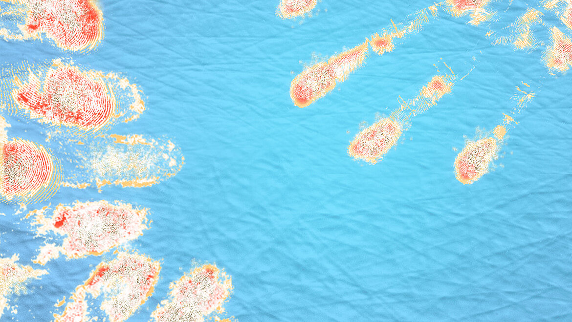 Impact test without LAMILUX Antibac Germ deposition on surfaces without LAMILUX Antibac | insights by LAMILUX
