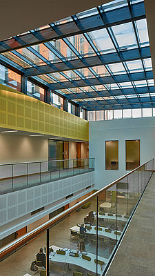 LAMILUX Glass Roof PR60 Passivhaus - University of Leicester England