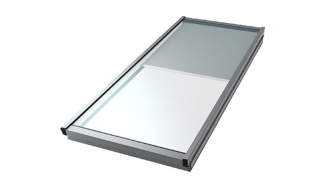 LAMILUX Modular Glass Skylight, internal sun protection