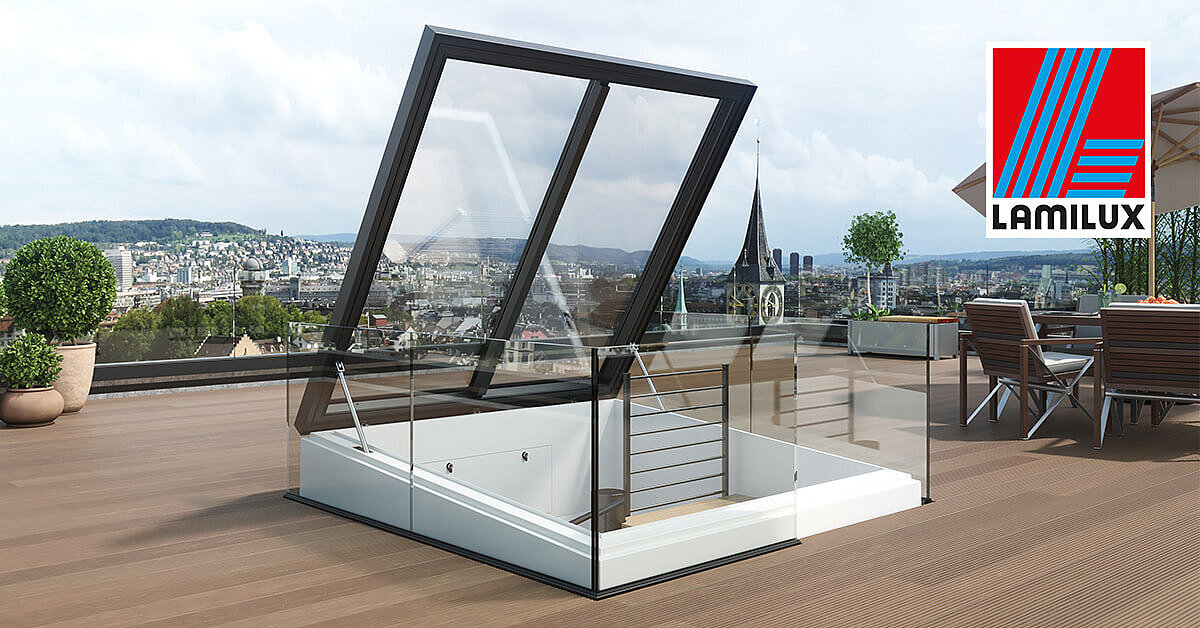 Roof Access Hatch for your roof terrace | LAMILUX