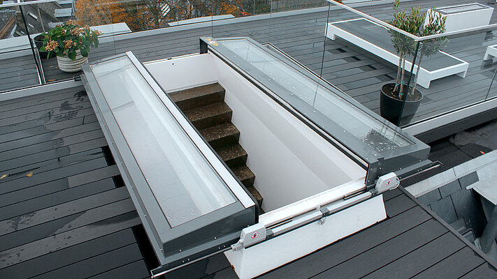 LAMILUX Flat Roof Access Hatch Comfort Duo - Residental Building Farimagsgade, Kopenhagen