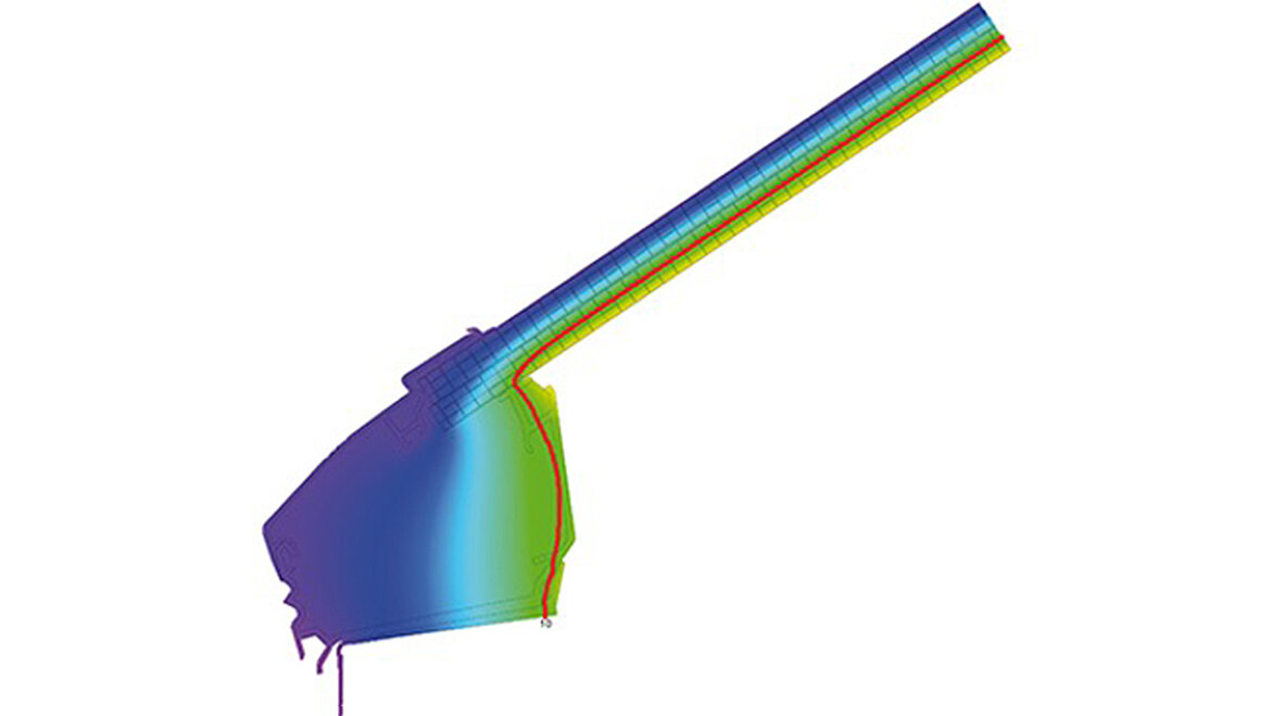 Foot profile with isotherm course