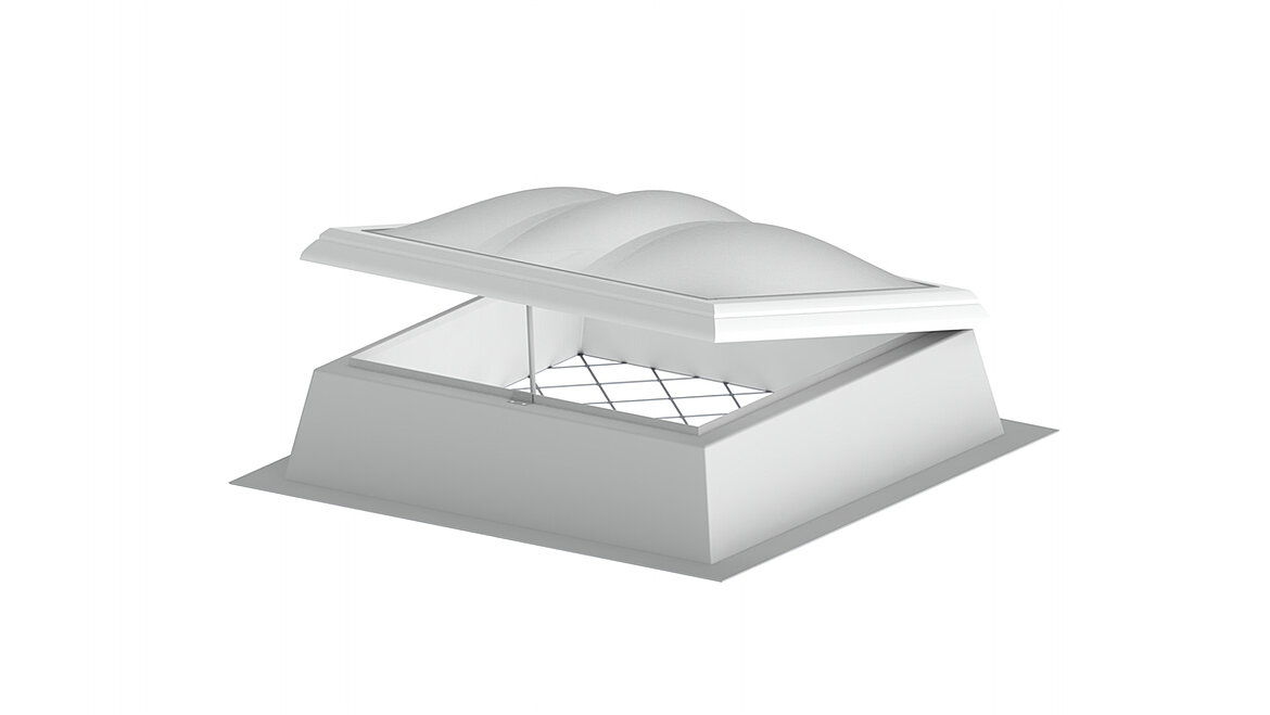 Rooflight F100 laser cut fall through protection grid LAMILUX Rooflight F100 laser cut fall through protection grid