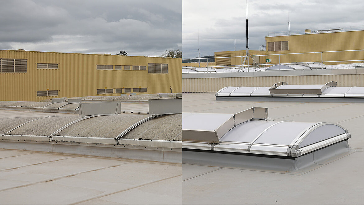 New flat foor renovation Example of a new flat roof renovation