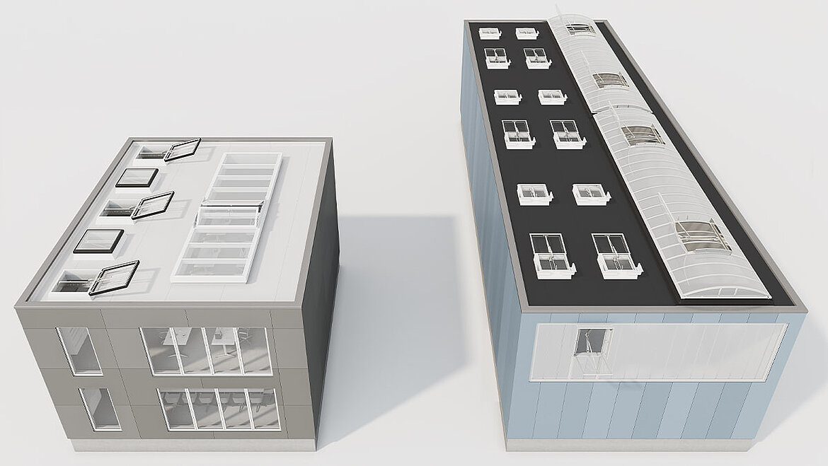 SHEV systems have a wide variety of locations in the building. SHEVS in buildings | insights by LAMILUX