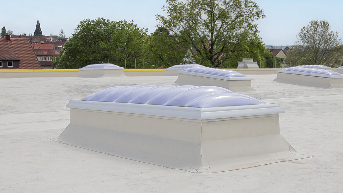 Roof with energy efficient refurbishment A roof after energy efficient refurbishment