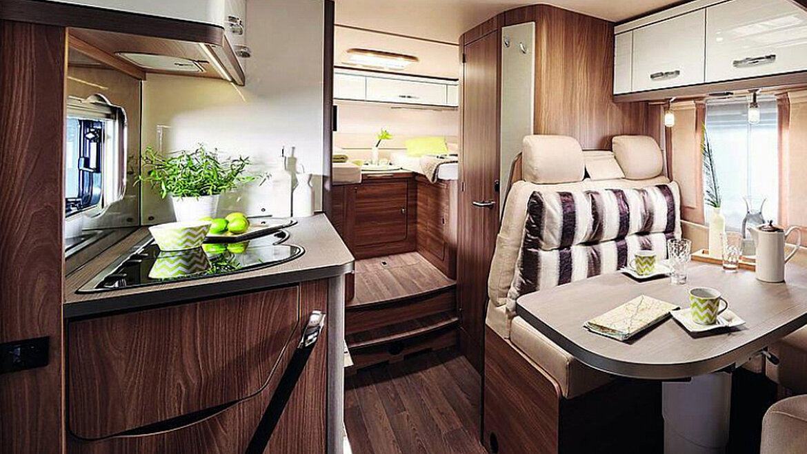 LAMILUX Composites Floor is perfect as a design floor covering in caravans. Interior fittings for caravans | insights by LAMILUX