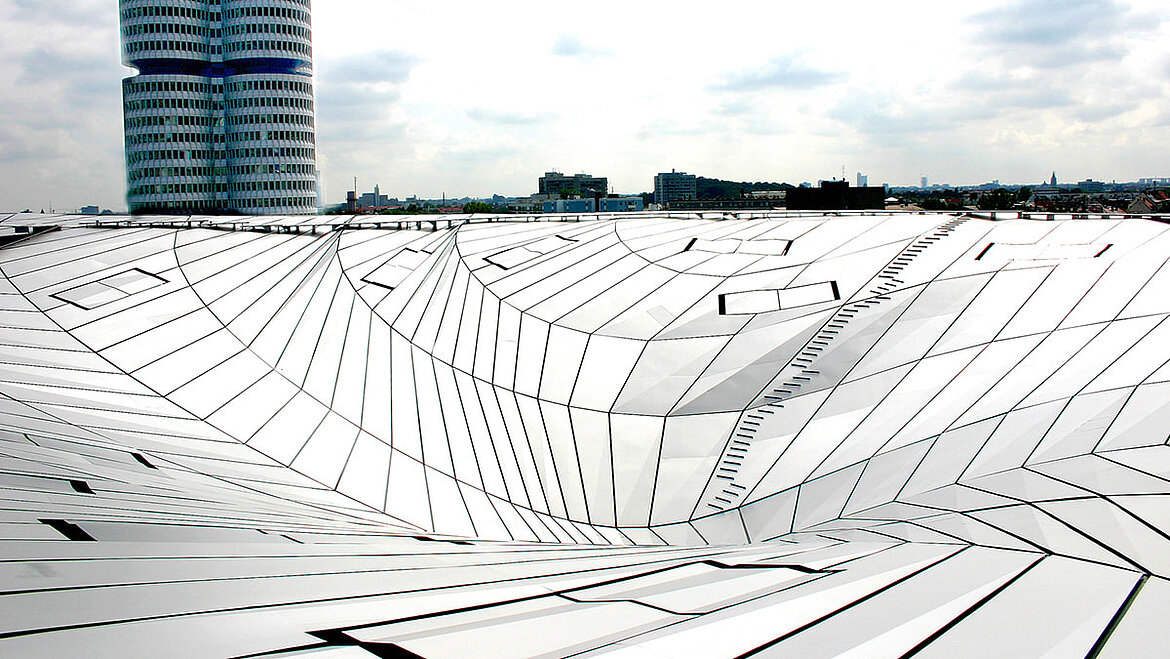 Roof of the BMW-World in Munich Special constructions of the NRWG on the roof of the BMW-World in Munich | insights by LAMILUX