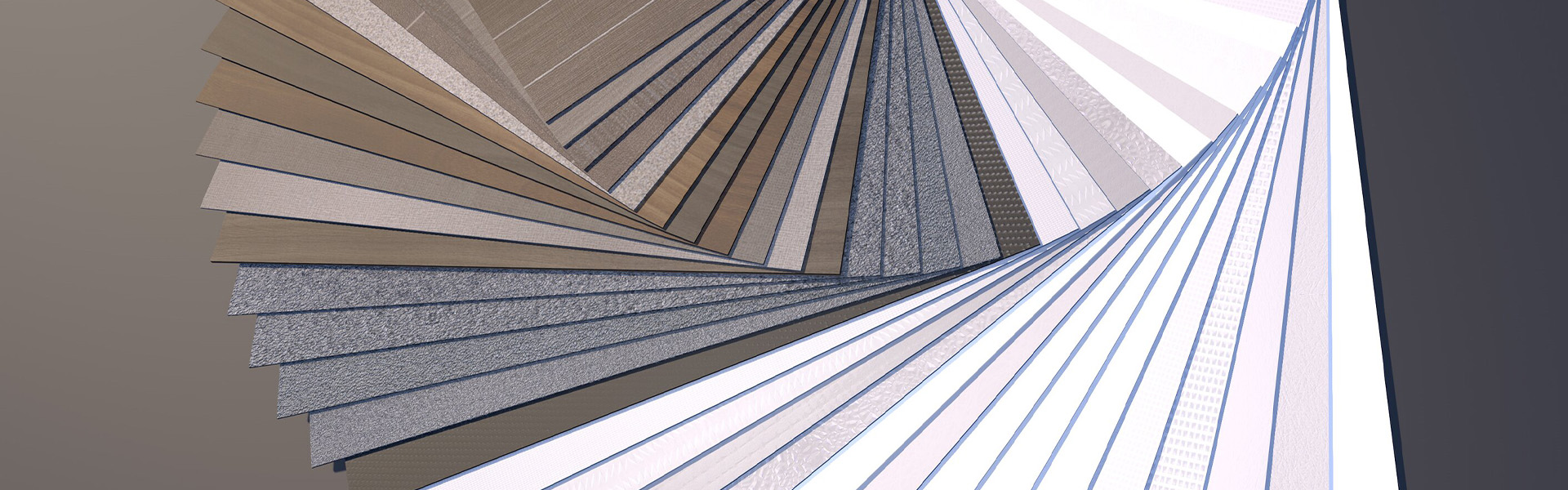 Aufreihung bunte Platten  | insights by LAMILUX