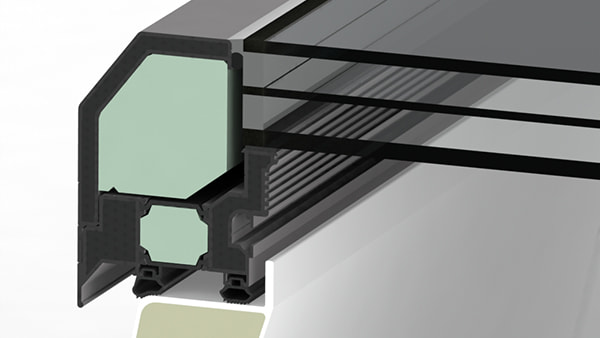 LAMILUX Glass Skylight FE profile section