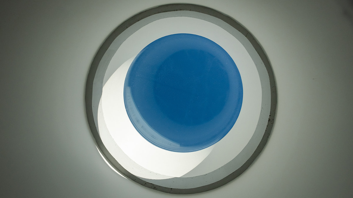 Glass Skylight F100 with plastic frame circular LAMILUX