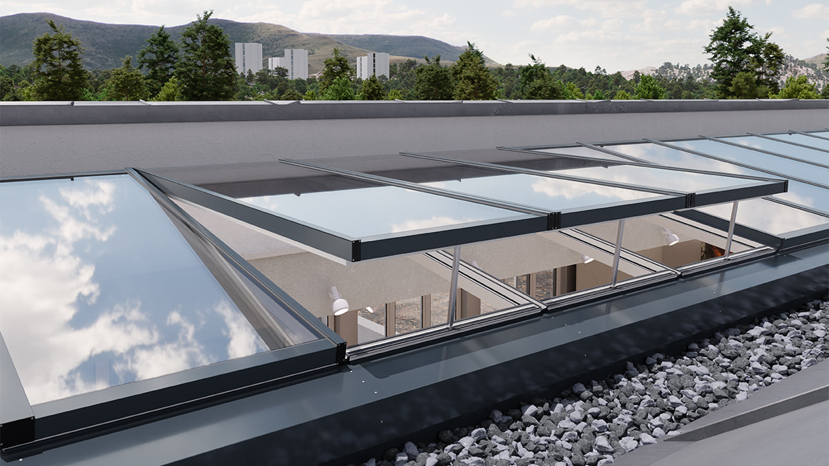 Modular Glass Skylight LAMILUX