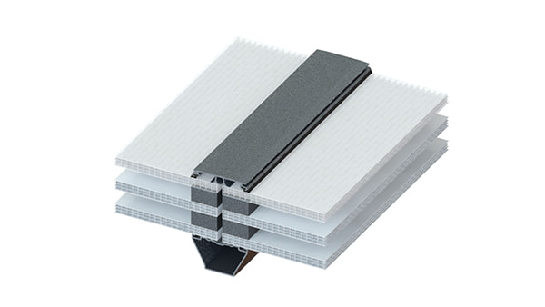 LAMILUX Continuous Rooflight B Type PC10 + PC6 + PC10 2x tc 5