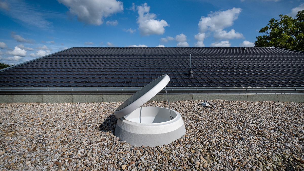 Glass Skylight F100 Circular in the Day care center in Wandlitz LAMILUX