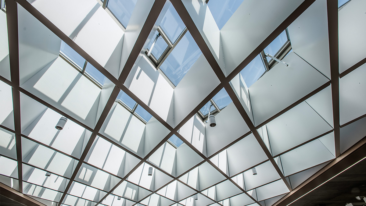 LAMILUX Glass Roof PR60 at the Education institution in Darmstadt (Germany)