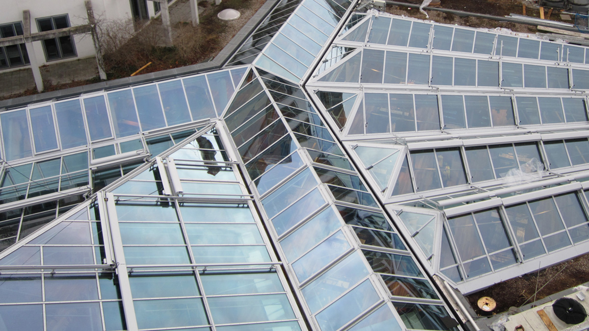 LAMILUX Glass Roof PR60 at the Globetrotter in Munich (Germany)
