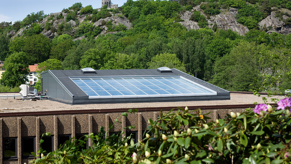 LAMILUX Glass Roof PR60 at the Municipal Building in Partille (Sweden)