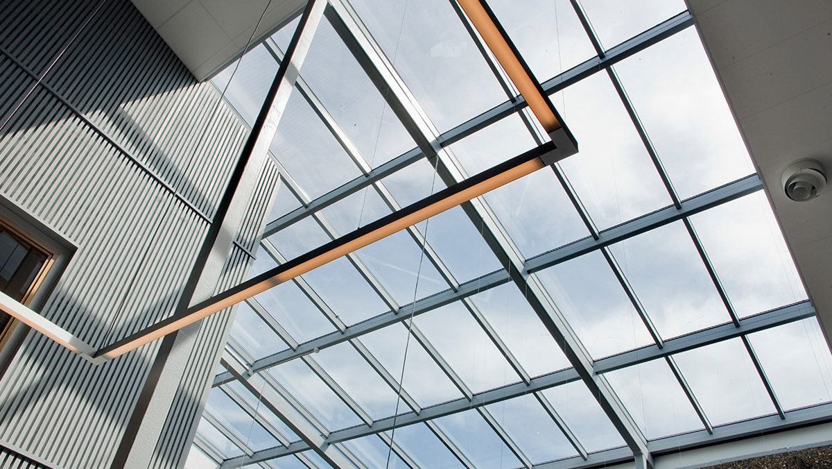 LAMILUX Glass Roof PR60 at the Municipal Building in Partille (Sweden)