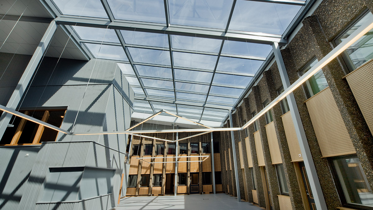 LAMILUX Glass Roof PR60 at the Municipal Building in Partille (Sweden)
